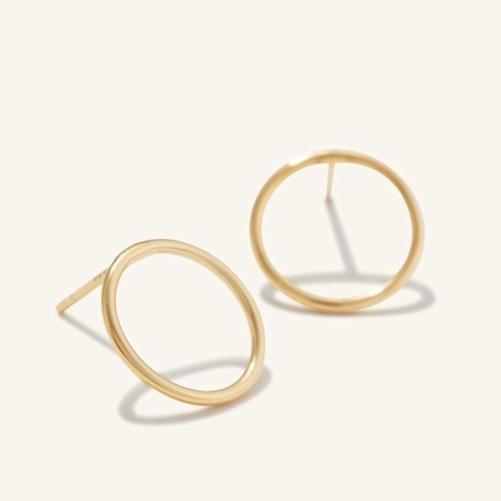 Mejuri gold vermeil circle earrings gorjana gldn quince catbird jennifer fisher